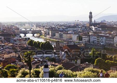 Italy, Florence, Ponte Vecchio and River Arno View Large Photo Image Stock Photograph - Italy, Florence, Ponte Vecchio and River Arno. Fotosearch