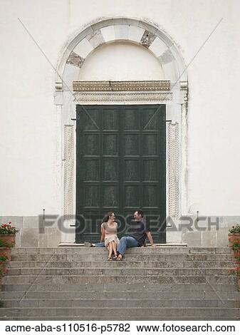 Italy, Ravello, Mature couple sitting on stairs View Large Photo Image Stock Image - Italy, Ravello, Mature couple sitting on stairs. Fotosearch
