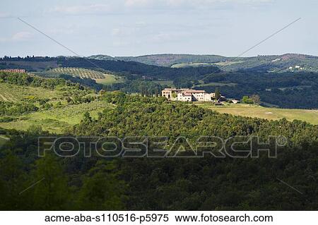 Italy, Tuscany, Landscape View Large Photo Image Stock Photography - Italy, Tuscany, Landscape. Fotosearch