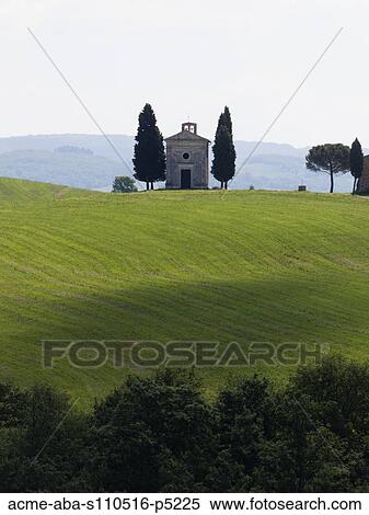 Italy, Tuscany, Old chapel on field View Large Photo Image Stock Photography - Italy, Tuscany, Old chapel on field. Fotosearch