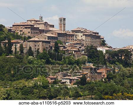 Italy, Tuscany, San Gimignano, Landscape with town on hill View Large Photo Image Stock Image - Italy, Tuscany, San Gimignano, Landscape with town on hill. Fotosearch