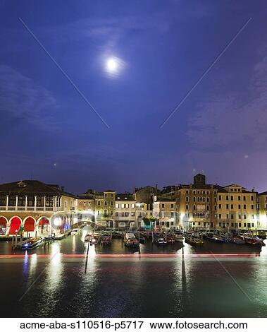Italy, Venice cityscape at dusk View Large Photo Image Stock Photo - Italy, Venice cityscape at dusk. Fotosearch