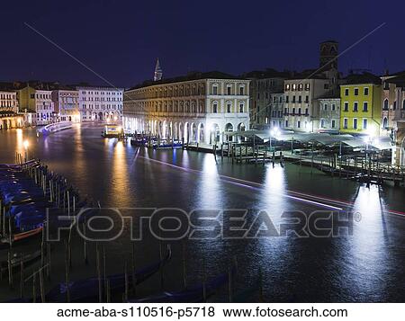 Italy, Venice cityscape at dusk View Large Photo Image Stock Photo - Italy, Venice cityscape at dusk. Fotosearch