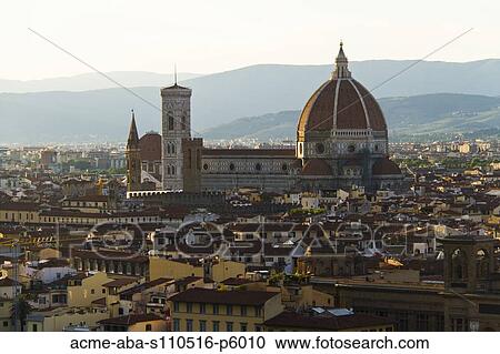 Italy, View of Florence with Basilica di Santa Maria del Fiore View Large Photo Image Stock Image - Italy, View of Florence with Basilica di Santa Maria del Fiore. Fotosearch