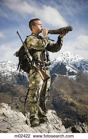 man hunting in the wilderness View Large Photo Image Stock Image - man hunting in the wilderness. Fotosearch