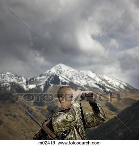 man hunting in the wilderness View Large Photo Image Stock Photo - man hunting in the wilderness. Fotosearch