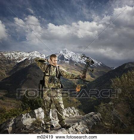 man hunting in the wilderness View Large Photo Image Stock Photo - man hunting in the wilderness. Fotosearch
