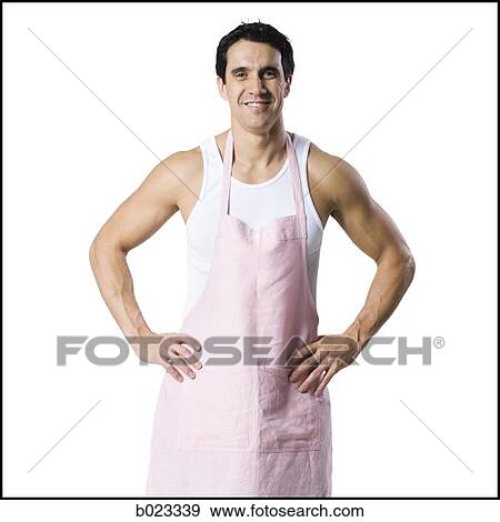 Stock Photo - man in an apron. Fotosearch