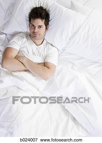 man in bed View Large Photo Image Stock Photo - man in bed. Fotosearch