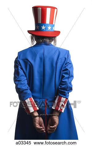 Man in Uncle Sam's costume as prisoner, studio shot View Large Photo Image Stock Photography - Man in Uncle Sam's costume as prisoner, studio shot. Fotosearch