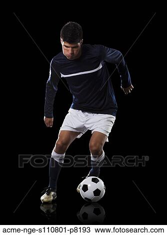 man playing soccer View Large Photo Image Stock Image - man playing soccer. Fotosearch