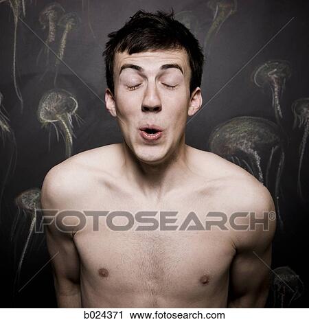 man pretending to be underwater View Large Photo Image Stock Image - man pretending to be underwater. Fotosearch