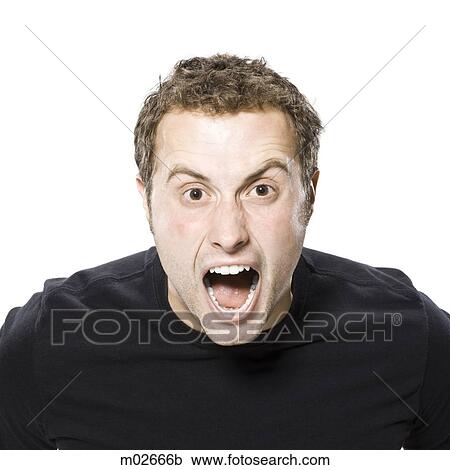 man screaming at the camera View Large Photo Image Stock Image - man screaming at the camera. Fotosearch
