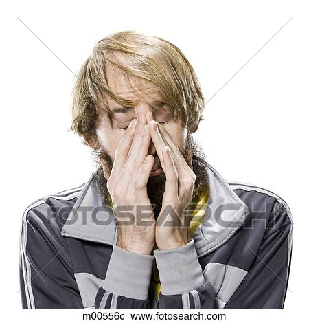 man with a beard wearing a track jacket View Large Photo Image Stock Image - man with a beard wearing a track jacket. Fotosearch