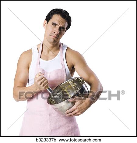 man with a mixing bowl View Large Photo Image Stock Image - man with a mixing bowl. Fotosearch