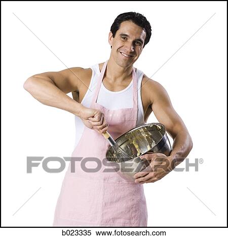 man with a mixing bowl View Large Photo Image Stock Photography - man with a mixing bowl. Fotosearch