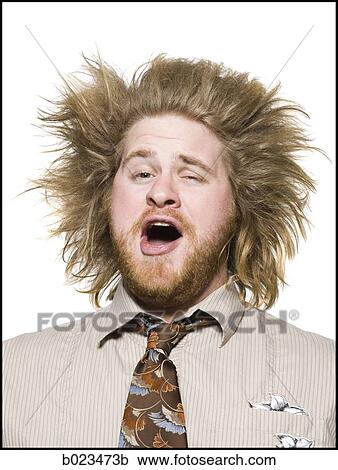 man with wild hair View Large Photo Image Stock Image - man with wild hair. Fotosearch