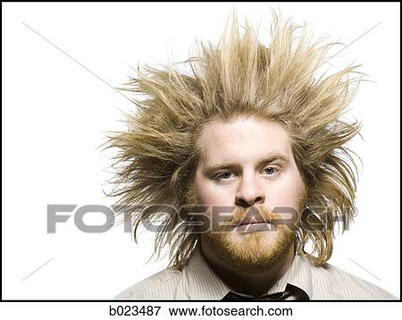man with wild hair View Large Photo Image Stock Photo - man with wild hair. Fotosearch
