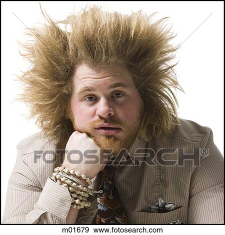man with wild hair View Large Photo Image Stock Photo - man with wild hair. Fotosearch