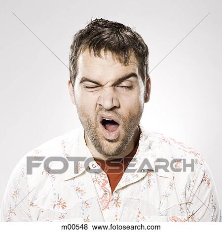 Man yawning Stock Photo | m00548 | Fotosearch