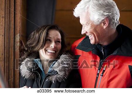 Mature couple in warm clothing View Large Photo Image Stock Photography - Mature couple in warm clothing. Fotosearch