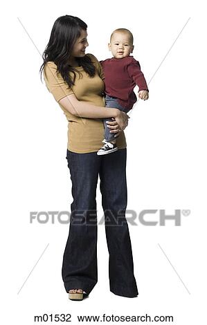 Stock Image - mother and baby. Fotosearch