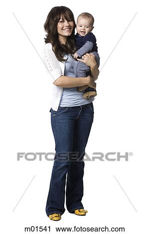 Stock Image - mother and baby. Fotosearch