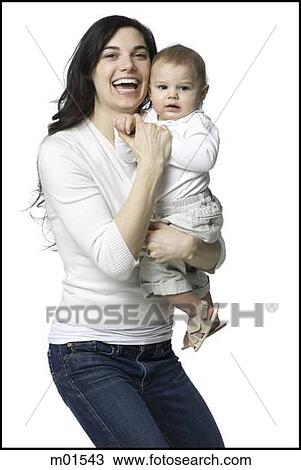 Stock Image - mother and baby. Fotosearch