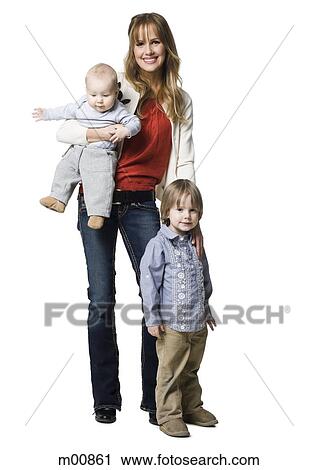 mother with two sons View Large Photo Image Stock Image - mother with two sons. Fotosearch