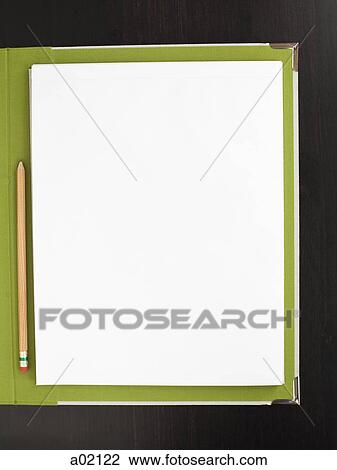 Pencil and blank paper on file View Large Photo Image Stock Image - Pencil and blank paper on file. Fotosearch