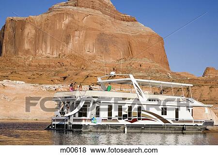people on a houseboat on lake powell View Large Photo Image Stock Photo - people on a houseboat on lake powell. Fotosearch