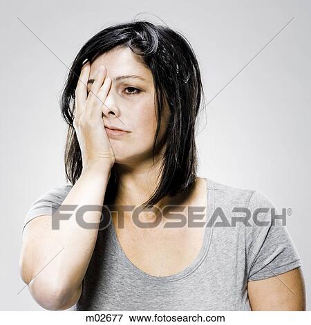 Stock Photo - person just waking up. Fotosearch