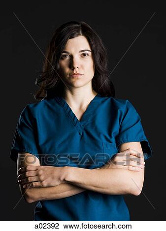 Portrait of female nurse View Large Photo Image Stock Image - Portrait of female nurse. Fotosearch