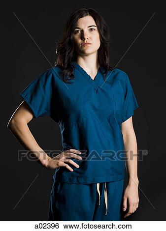 Portrait of female nurse View Large Photo Image Stock Photograph - Portrait of female nurse. Fotosearch