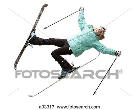 Portrait of young woman in skiwear, Lying down View Large Photo Image Stock Photo - Portrait of young woman in skiwear, Lying down. Fotosearch