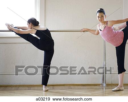 Springville, Utah, USA, Ballet dancers (10-11, 12-13) stretching View Large Photo Image Stock Photo - Springville, Utah, USA, Ballet dancers (10-11, 12-13) stretching. Fotosearch