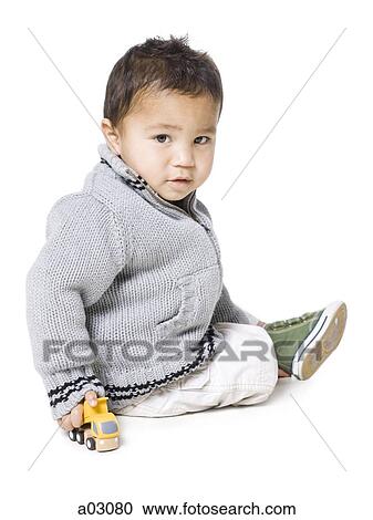 Studio portrait of boy (18-23 months) View Large Photo Image Stock Image - Studio portrait of boy (18-23 months). Fotosearch