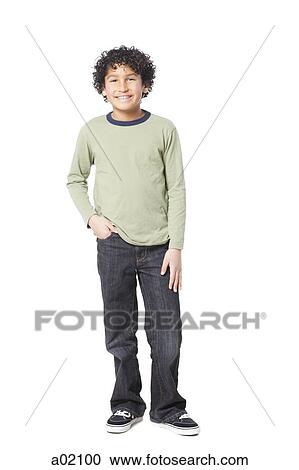 Studio portrait of boy (8-9) smiling View Large Photo Image Stock Image - Studio portrait of boy (8-9) smiling. Fotosearch