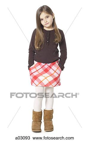 Studio portrait of girl (8-9) View Large Photo Image Stock Image - Studio portrait of girl (8-9). Fotosearch
