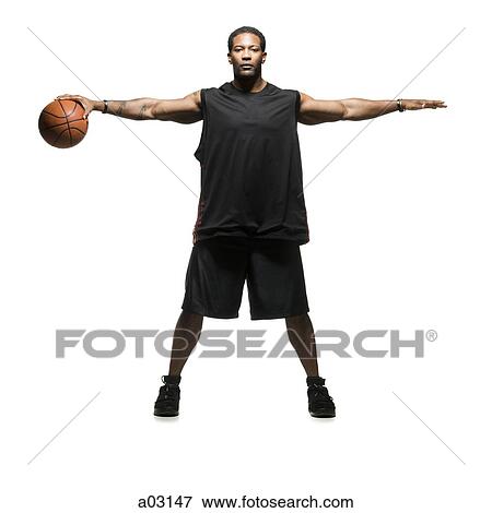 Studio shot of basketball player View Large Photo Image Stock Photo - Studio shot of basketball player. Fotosearch
