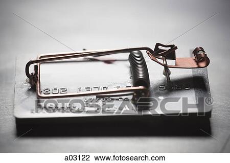 Studio shot of credit card trap View Large Photo Image Stock Image - Studio shot of credit card trap. Fotosearch