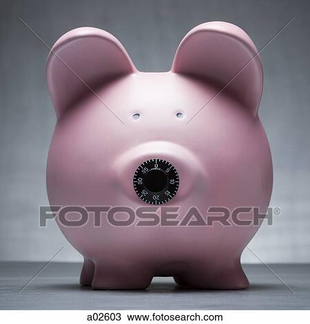 Studio shot of piggy bank with combination lock View Large Photo Image Stock Image - Studio shot of piggy bank with combination lock. Fotosearch