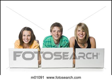 teenagers using computer View Large Photo Image Stock Image - teenagers using computer. Fotosearch
