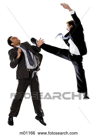 two businessmen fighting View Large Photo Image Stock Photograph - two businessmen fighting. Fotosearch