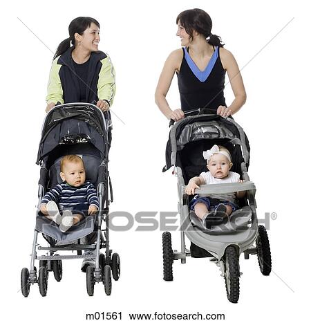 two women and their babies View Large Photo Image Stock Image - two women and their babies. Fotosearch