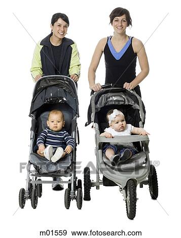 two women and their babies View Large Photo Image Stock Photo - two women and their babies. Fotosearch