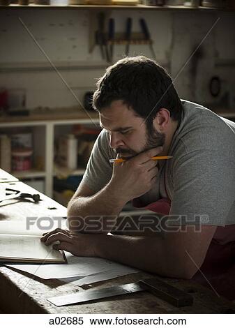 USA, Utah, Orem, carpenter at work View Large Photo Image Stock Photography - USA, Utah, Orem, carpenter at work. Fotosearch
