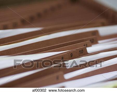 Stock Image - USA, Utah, Payson, Medical files. Fotosearch