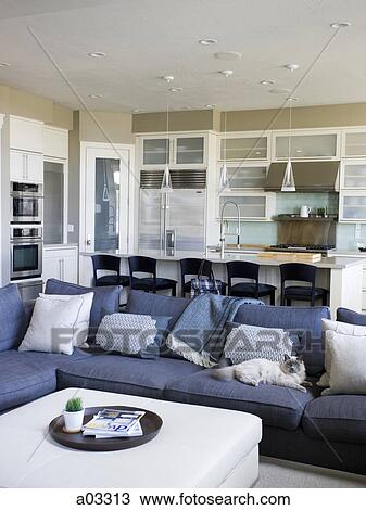 USA, Utah, Provo, Cat relaxing on sofa in luxury home View Large Photo Image Stock Image - USA, Utah, Provo, Cat relaxing on sofa in luxury home. Fotosearch