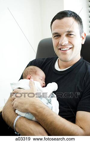 USA, Utah, Provo, Portrait of father embracing baby boy (0-1 months) View Large Photo Image Stock Photo - USA, Utah, Provo, Portrait of father embracing baby boy (0-1 months). Fotosearch